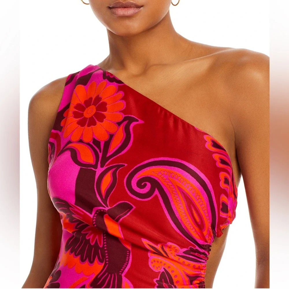 FARM RIO NWT BOLD FLORAL MIDI DRESS ❤️ - Picture 7 of 10